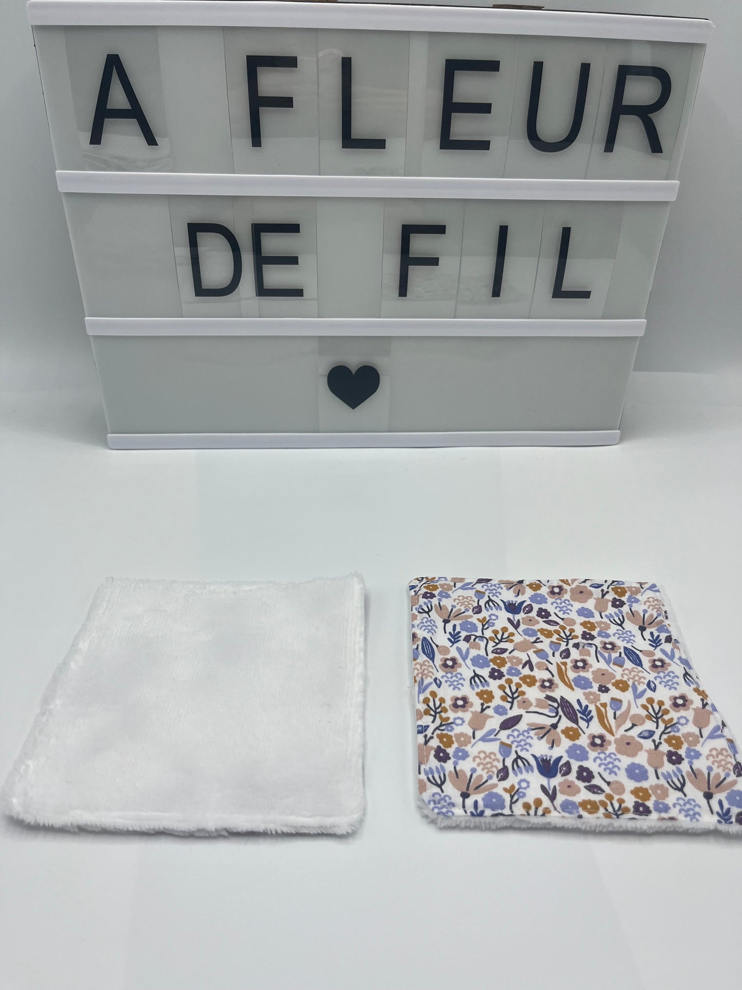 ~ Lingettes démaquillantes en bambou ~ Lilas ~