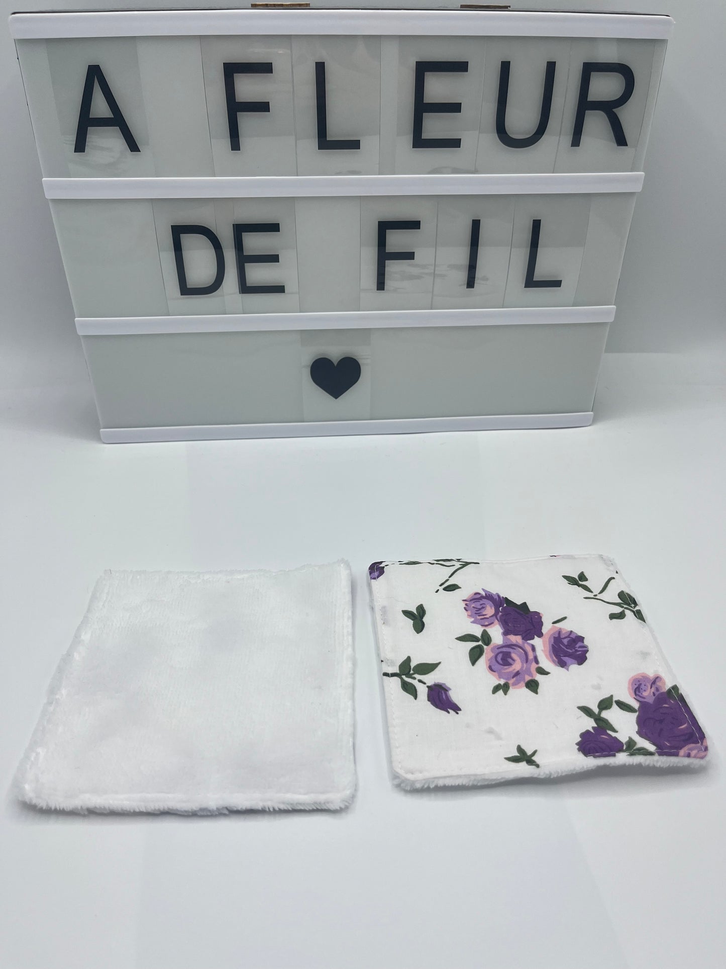 ~ Lingettes démaquillantes en bambou ~ Lilas ~