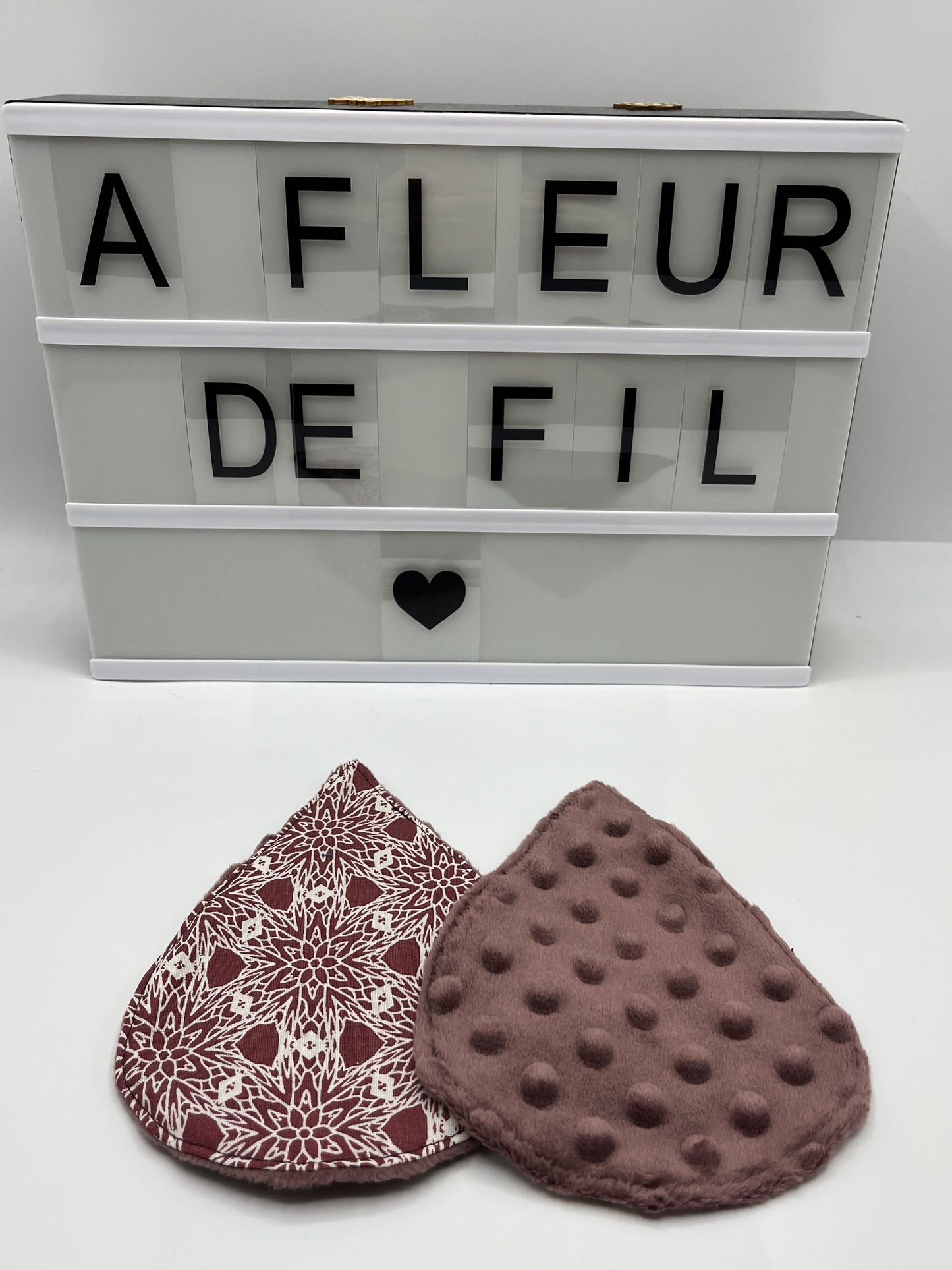 ~ Lingettes démaquillantes en microfibre ~ Lilas ~