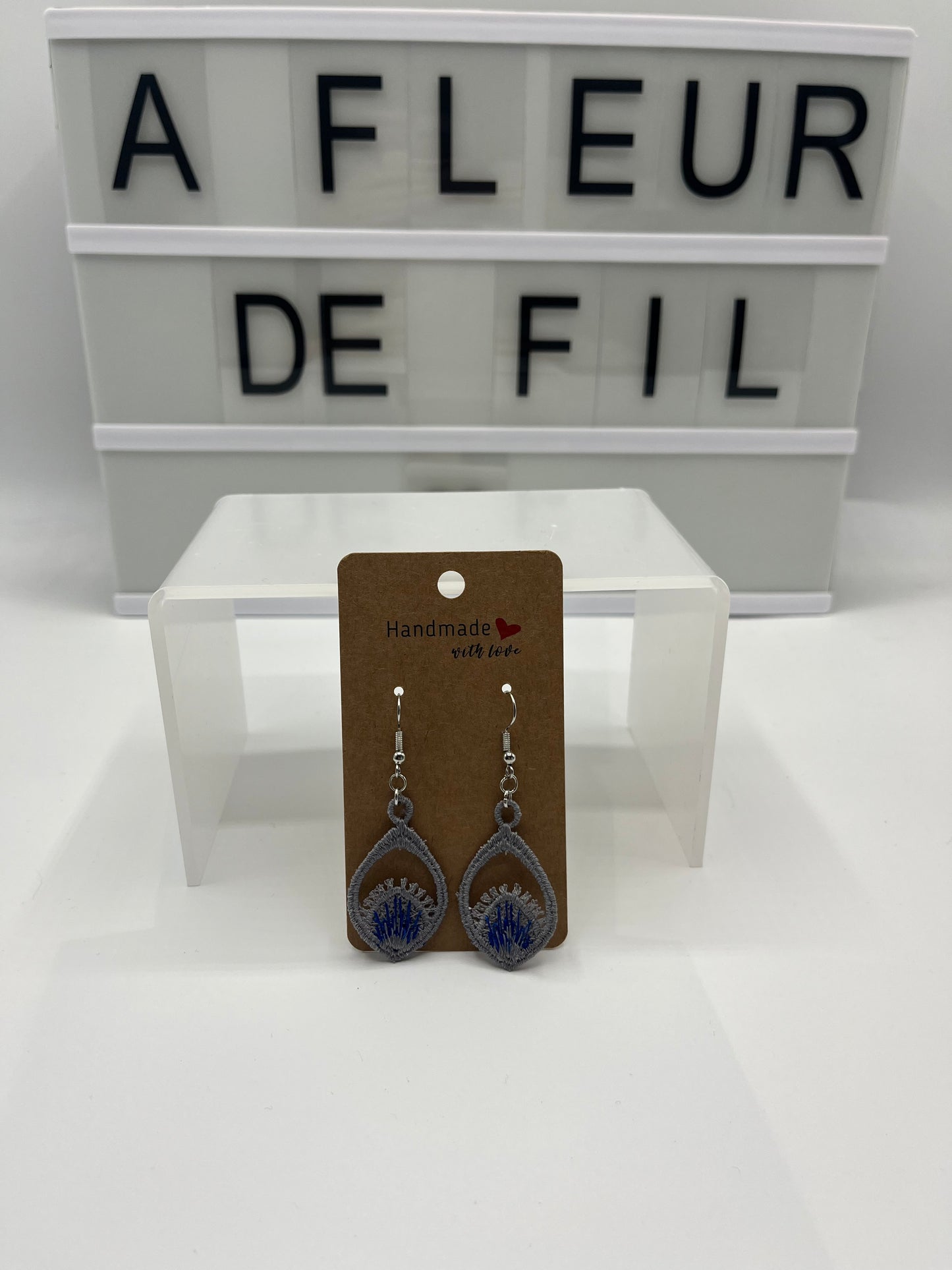 ~ Boucles d'oreilles ~ Bégonias goutte ~