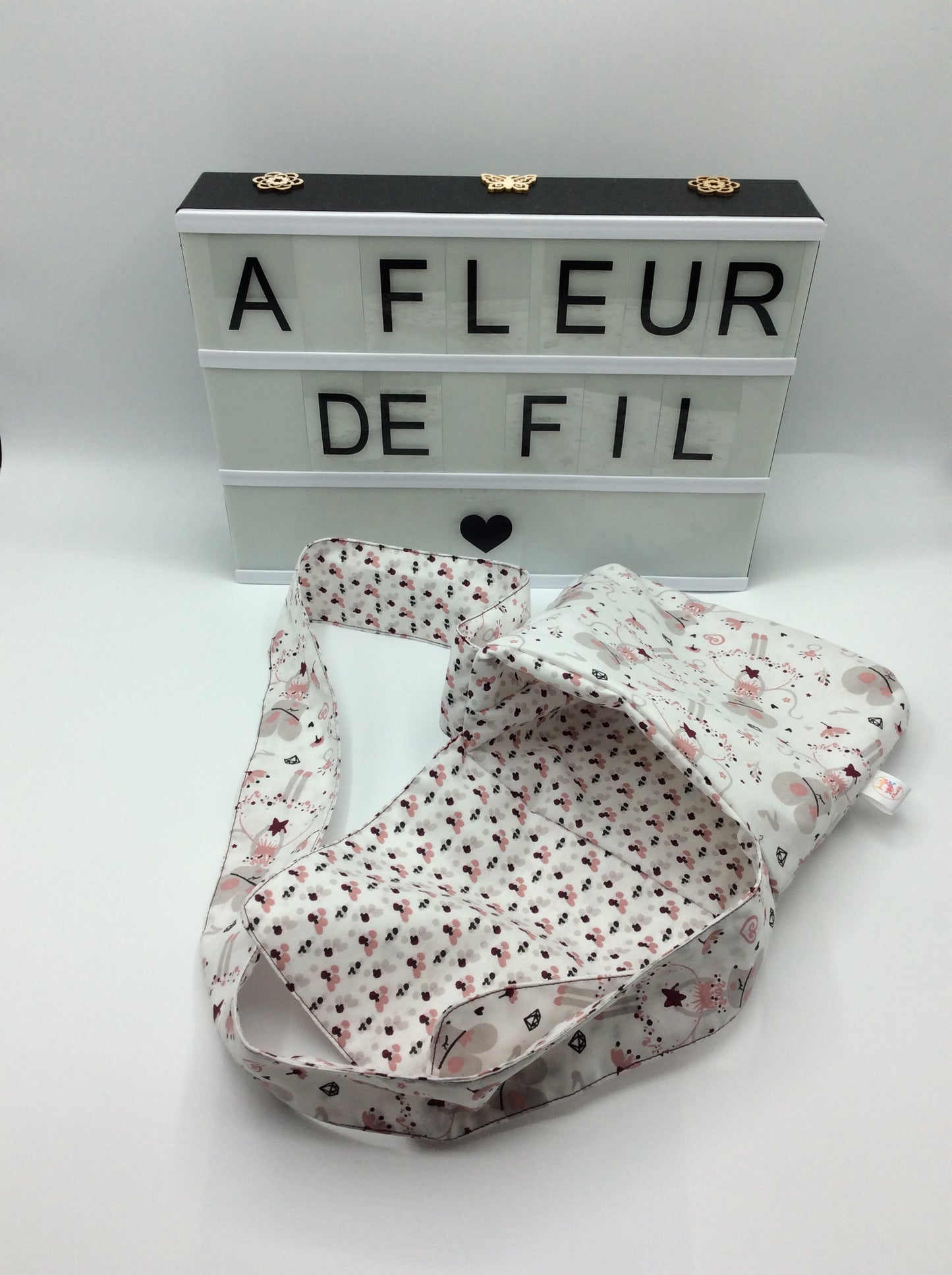 ~ Petit sac bandoulière ~ Lys ~ souris violette