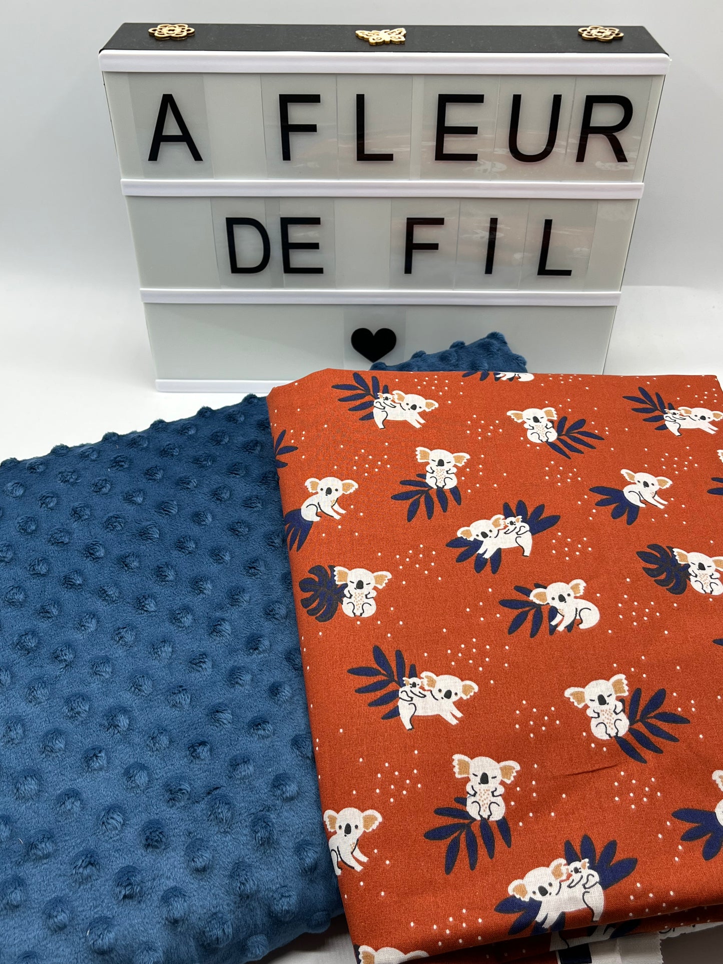 Doudou plat personnalisé – fait main