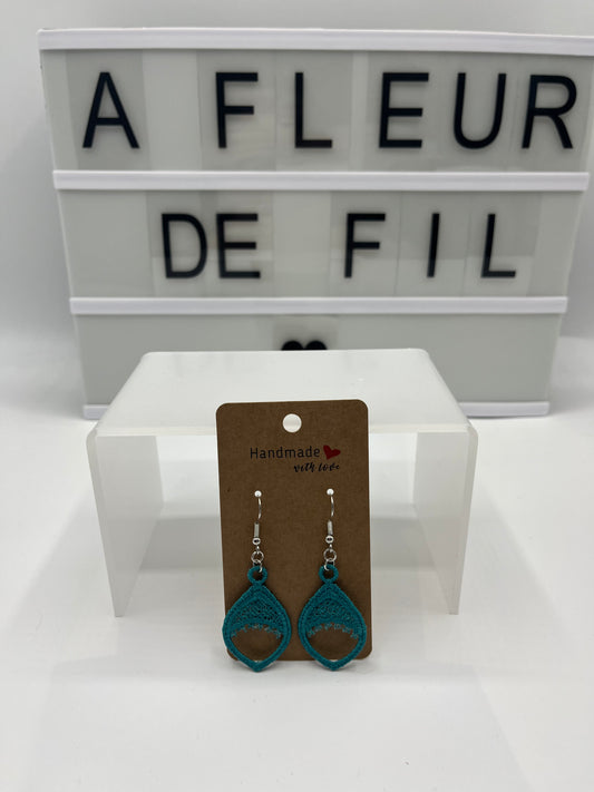 ~ Boucles d'oreilles ~ Bégonias goutte ~