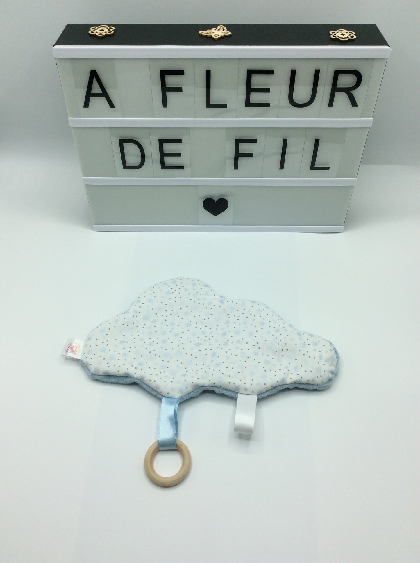 Doudou nuage / étoile - fait main