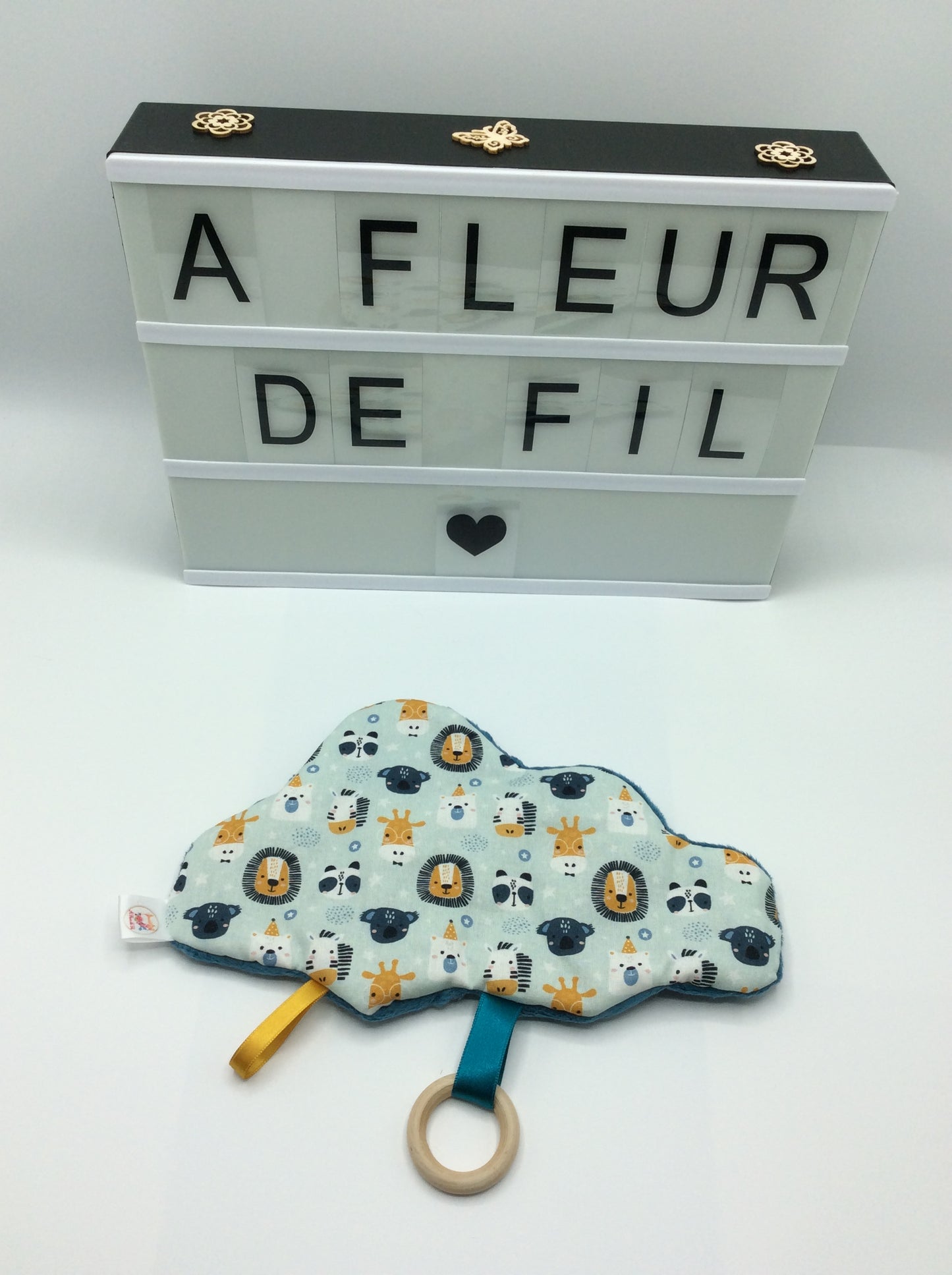 Doudou nuage / étoile - fait main